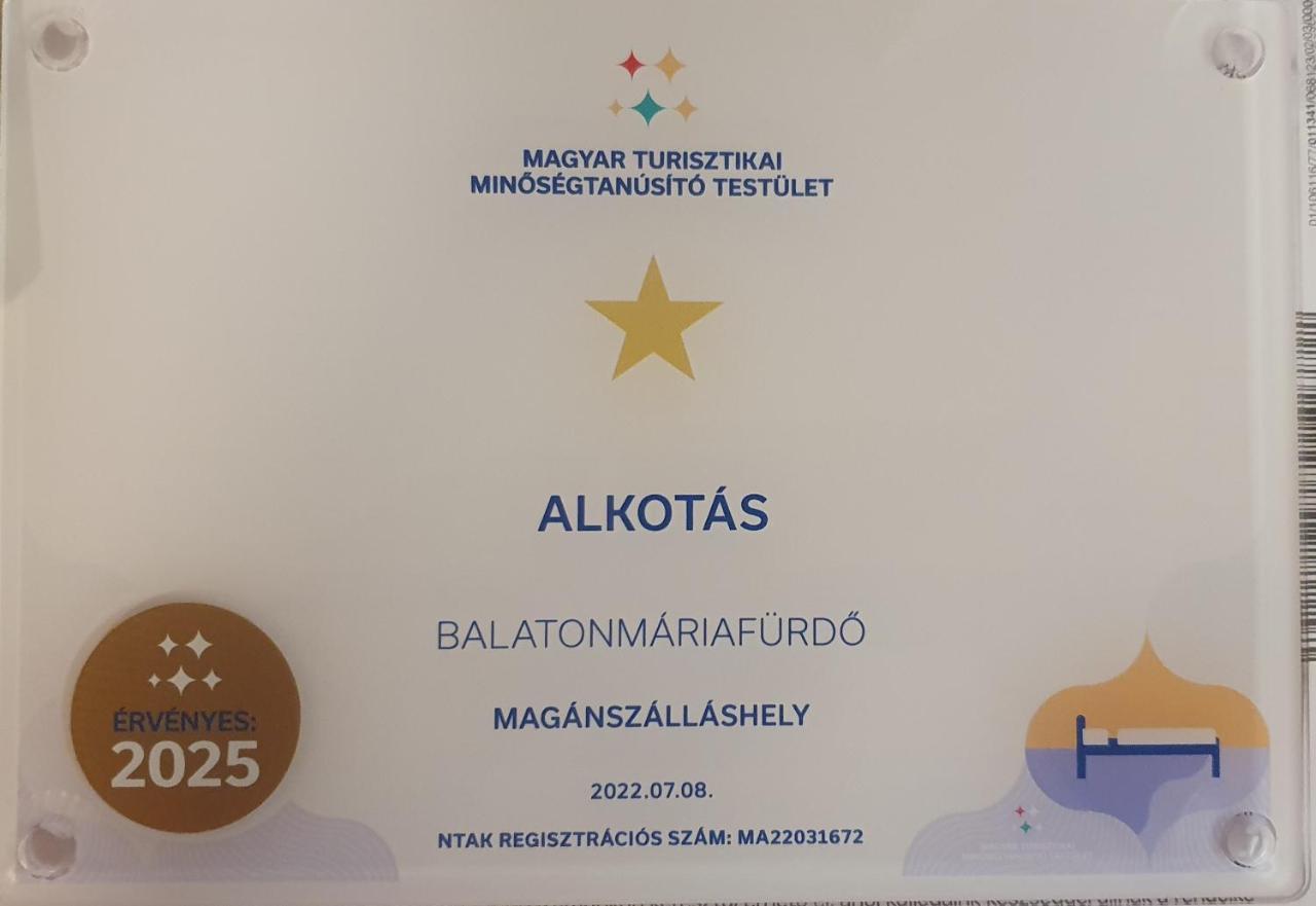 Вілла Alkotas Балатонмаріафюрде Екстер'єр фото